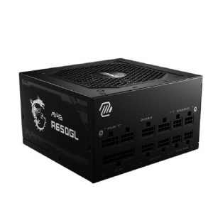 MSI MAG A650GL PCIE5 650W Up to 90% (80 Plus Gold) ATX Power Supply Unit
