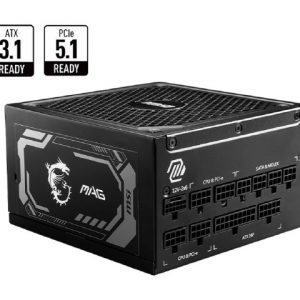 MSI MAG A1250GL PCIE5 1250W Up to 90% (80 Plus Gold) ATX Power Supply Unit