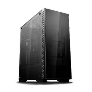 Deepcool MATREXX 50 Minimalistic Mid-Tower Case, Supports E-ATX MB, Full-sized Tempered Glass