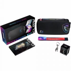 MSI CLAW ACCESSORY KIT MSI Claw Tempered Glass Screen Protector MSI Claw Travel Case Lanyard Keychain