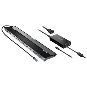 J5create JCD543P USB-C Triple Display Docking Station with 100W PD adaptor (USB-C to VGA/HDMI/DP, RJ45, SD card, USB-A x 3, USB-C x 1, USB-C PD)