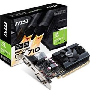 MSI GT710 2GB 2GD3HLP LOW PROFILE GRAPHIC CARD, 64BIT, HDMI, VGA, DVI