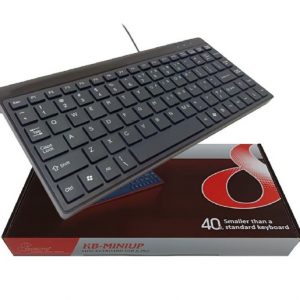 8Ware Compact Mini Ergonomic Keyboard USB & PS2 Black 88 Keys Multimedia Keyboard Windows 7 / 8 / 10 / Vistaï¼ŒIBM or Compatible systems Plug & play pap