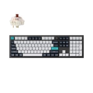 Keychron Q6 Max QMK/VIA Wireless Custom Mechanical Keyboard - Fully Assembled Knob, Carbon Black, Gateron Jupiter Brown