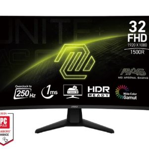 EX-DISPLAY: MSI MAG M32C6X - 31.5" VA, 1920 x 1080 FHD, 250Hz, 1ms, Adaptive-Sync