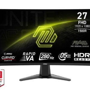 MSI MAG 276CXF - 27" Rapid VA, 1920 x 1080 FHD, 280Hz, 0.5ms, Adaptive-Sync
