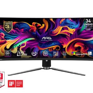 EX-DISPLAY: MSI MAG 341CQP QD-OLED - 34" QD-OLED, 3440 x 1440 UWQHD, 175Hz, 0.03ms, AMD FreeSync Premium Pro