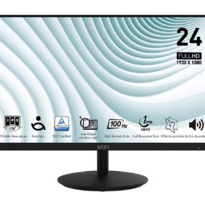 MSI PRO MP242A - 23.8" IPS, 1920 x 1080 FHD, 100Hz, 1ms