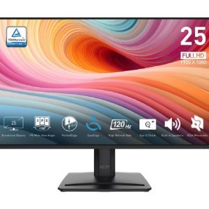 MSI PRO MP251 E2 - 24.5" IPS, 1920 x 1080 FHD, 120Hz, 1ms