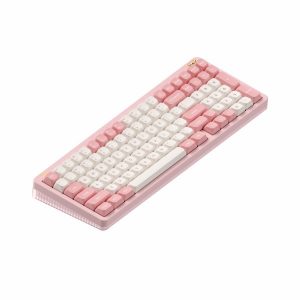 Nuphy Halo96 V2 Hot-Swappable RGB Backlight Wireless Mechanical Keyboard (Sakura Fizz) (Mint Switch)