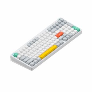 Nuphy Halo96 V2 Hot-Swappable RGB Backlight Wireless Mechanical Keyboard (Iconic White) (Mint Switch)