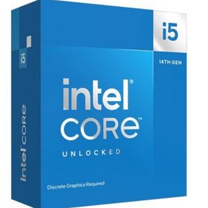 Intel i5 14600KF CPU 4GHz (5.3GHz Turbo) 14th Gen LGA1700 14-Cores 20-Threads 33MB 125W Graphic Card Required Unlocked Retail Raptor Lake no Fan