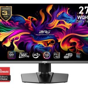 MSI MPG 271QRX QD-OLED - 26.5" QD-OLED, 2560 x 1440 WQHD, 360Hz, 0.03ms, AMD FreeSync Premium Pro