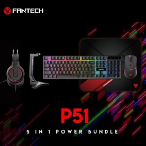 Fantech Gaming PC 5-in-1 Keyboard Combo with Mouse / Mousepad / Headset / Headset stand
