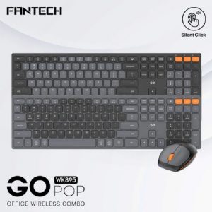 Fantech Office Wireless Keyboard and Mouse Combo Computer Keyboard Set (WK895-Black)