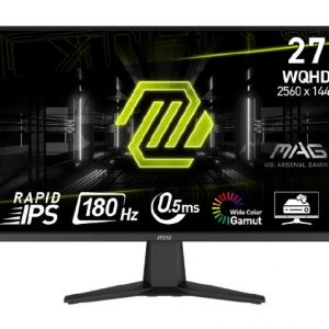 MSI MAG 275QF - 27" Rapid IPS, 2560 x 1440 WQHD, 180Hz, 0.5ms, Adaptive-Sync