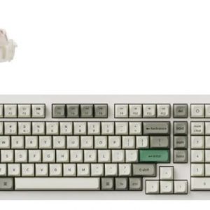 Keychron Q5 Max QMK/VIA Wireless Custom Mechanical Keyboard (Shell White/Brown Switch)