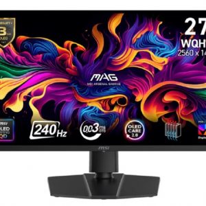 MSI MAG 273QP QD-OLED X24 - 26.5" QD-OLED, 2560 x 1440 WQHD, 240Hz, 0.03ms, Adaptive-Sync/Quantum Dot