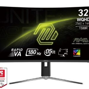 EX-DISPLAY: MSI MAG 32CQ6PF - 31.5" Rapid VA, 2560 x 1440, QHD, 180Hz, 1ms, Adaptive-Sync
