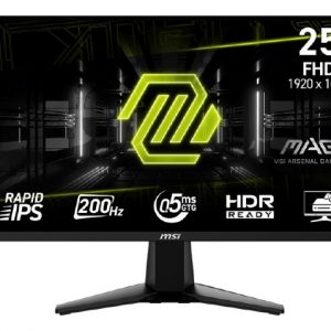 MSI MAG 255F E20 - 24.5" Rapid IPS, 1920 x 1080 FHD, 200Hz, 0.5ms Gaming Monitor