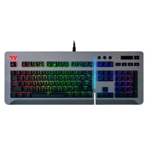 Thermaltake Level 20 Gaming Keyboard (Silver) (Blue Switch) - KB-LVT-BLSRUS-01