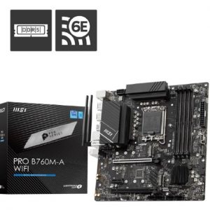 MSI PRO B760M-A WIFI DDR5 INTEL 13TH GEN MOTHERBOARD