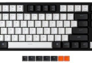 Keychron C1 USB Wired Keyboard Gateron RGB Backlit 87 Keys TKL Mechanical Keyboard (Blue Switch)