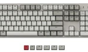 Keychron C2 USB Wired Keyboard Hot-Swappable Gateron Retro Colour 104 Keys Mechanical Keyboard (Blue Switch)