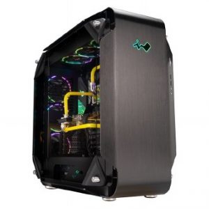 INWIN 925-BLACK, ATX FULL TOWER, ALUMINIUM TEMPERED GLASS, 120mm Fan*9, NO PSU.