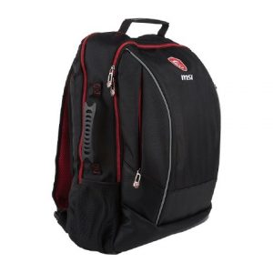 MSI 17" HECATE BACKPACK, DURABLE POLYESTER MATERIALS, WEIGHT 850G, DURABLE TOP LOAD CARRY HANDLE AND SIDE HANDLE, EXTERIOR ZIP FRONT POCKET FOR QUICK ACCESS, SIDE MESH POCKETS FOR EASY STORAGE