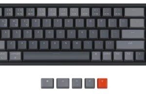 Keychron K14 Bluetooth Wireless Keyboard RGB Backlit Hot-Swappable Gateron Mechanical Aluminium Frame 70% Layout Keyboard (Blue Switch)