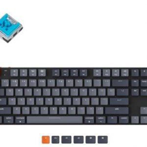 Keychron K1v5 SE Low-Profile Bluetooth Keyboard RGB Backlit Hot-Swappable Optical Switch 87 Keys Wireless Keyboard (Blue Switch)