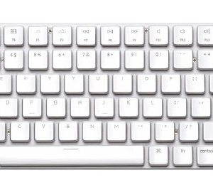 Keychron K3 White Low-Profile Bluetooth Keyboard RGB Backlit Wireless/Wired Optical Hot-Swappable 84 Keys Ultra Slim Keyboard for Mac, Windows (Blue Switch)
