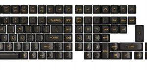 Black Transparent OSA Full Set Keycap Set