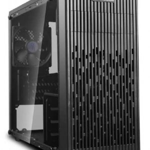 Deepcool MATREXX 30 Full Tempered Glass Side Panel M-ATX Case, 1x 120mm Black Fan, Graphics Card Up To 250mm