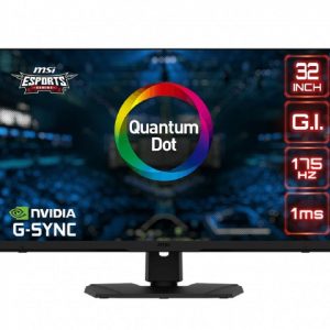 MSI Optix MPG321QRF QD - 32" Rapid IPS, 2560 x 1440 WQHD, 175Hz, 1ms, G-Sync Compatible/Quantum Dot