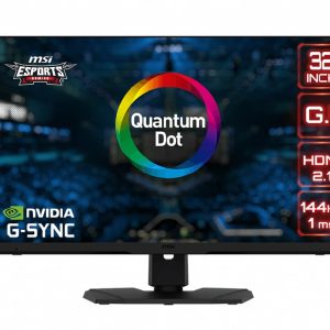 MSI Optix MPG321UR-QD -32" IPS, 3840 x 2160 UHD, 144Hz, 1ms, G-Sync Compatible/Quantum Dot