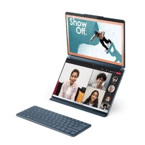 EX-DISPLAY: Lenovo Yoga Book 9 13IRU8 - Intel Core i7 1355U, Intel Iris Xe, 16GB DDR5 RAM, 1TB NVMe SSD, Dual 13" 2.8K 2880 x 1800, Windows 11 Home