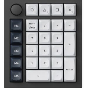 Keychron Q0 Max QMK Custom Hot-Swapppable Mechanical Full Assembled Knob version Number Pad (Black) (Jupiter Brown Switch) (Q0M-M3)