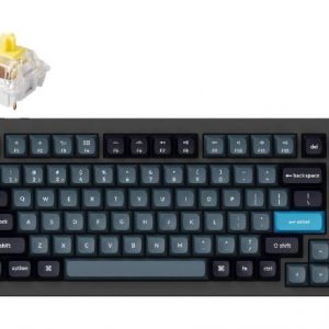 Keychron Q1 Pro QMK 75% Wireless Custom Hot-Swappable Mechanical Keyboard K Pro Banana Switch with Knob (Black)
