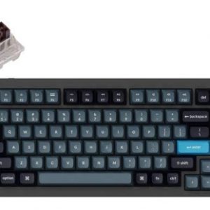 Keychron Q1 Pro QMK 75% Wireless Custom Hot-Swappable Mechanical Keyboard K Pro Brown Switch with Knob (Black) (Q1P-M3)