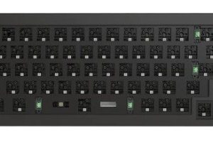 Keychron Q2 QMK 65% Custom Hot-Swappable Mechanical Keyboard Barbone Knob Version (Black) (Q2-B1)