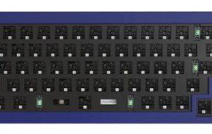 Keychron Q2 QMK 65% Custom Hot-Swappable Mechanical Keyboard Barbone Knob Version (Blue) (Q2-B3)