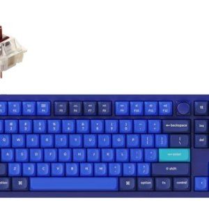 Keychron Q3 QMK Custom Hot-Swappable Full Assembled Mechanical Keyboard Knob Version (Blue) (Brown Switch) (Q3-O3)