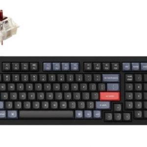 Keychron Q5 QMK 1800 Compact Custom Hot-Swappable Gateron Full Assembled Mechanical Keyboard Knob Version (Black) (Brown Switch)